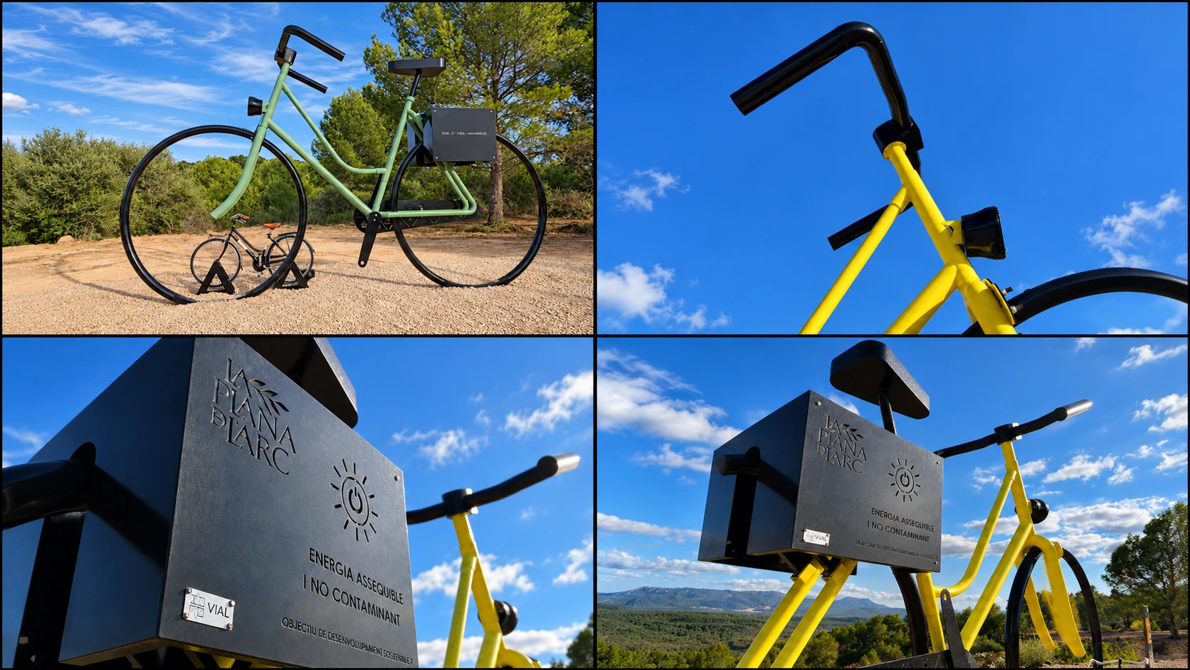 Bicicleta gigante fabricada por Talleres VIAL